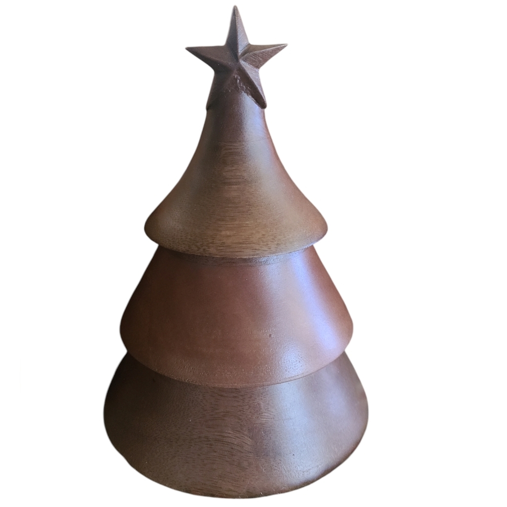 The Company Store Wood Christmas Tree Boho Decor Natural Neutral